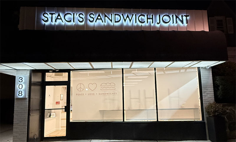 Staci's Sandwich Joint storefront at 308 Bloomfield Ave, Verona NJ